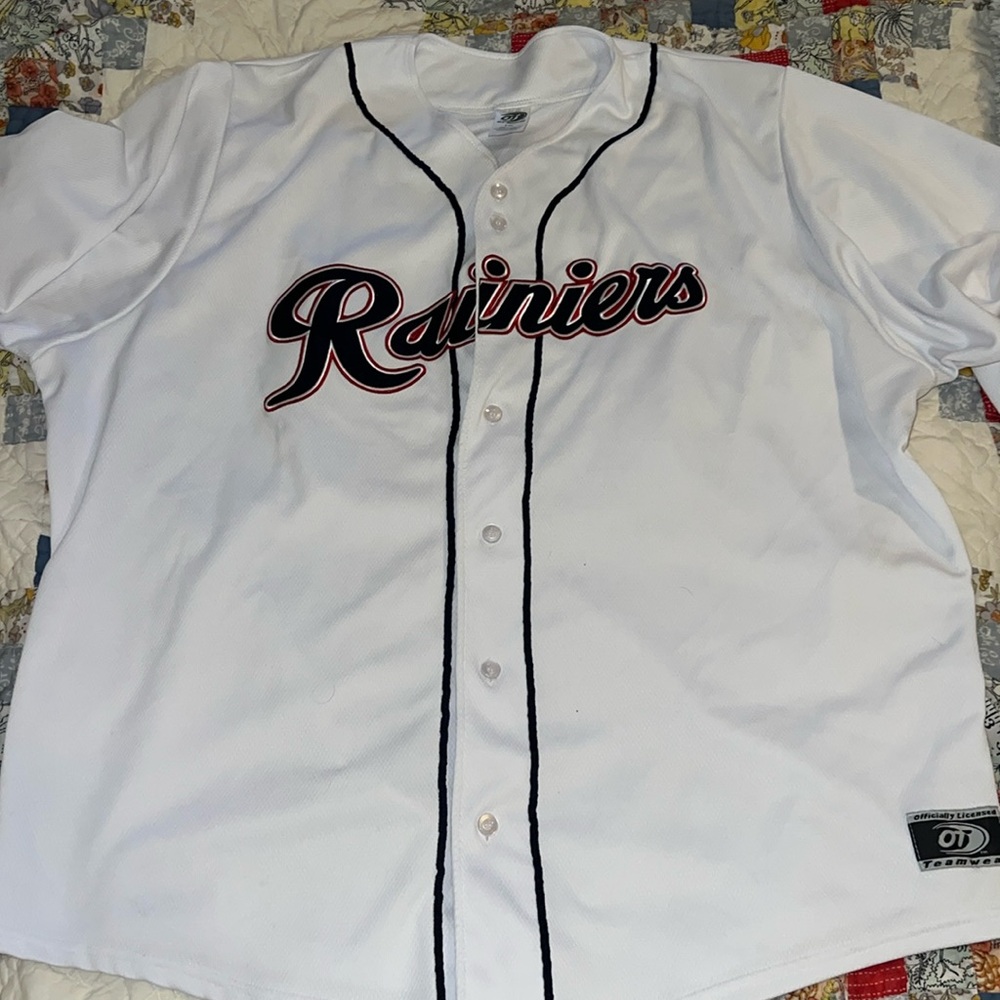 Tacoma Rainiers baseball jersey blacktop 89 stitched